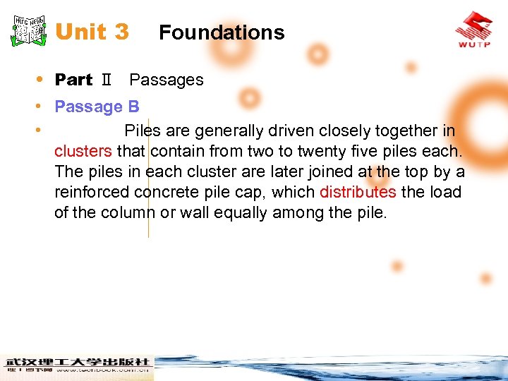 Unit 3 Foundations • Part Ⅱ Passages • Passage B • Piles are generally