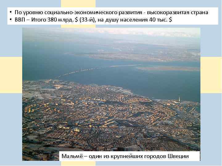  • По уровню социально-экономического развития - высокоразвитая страна • ВВП – Итого 380