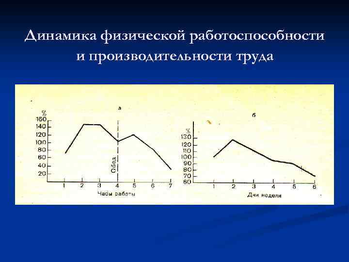 Динамика физической работоспособности и производительности труда 