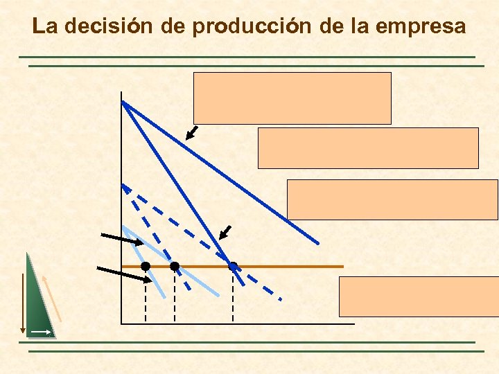 La decisión de producción de la empresa 