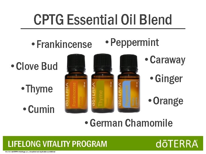 CPTG Essential Oil Blend • Frankincense • Peppermint • Caraway • Clove Bud •