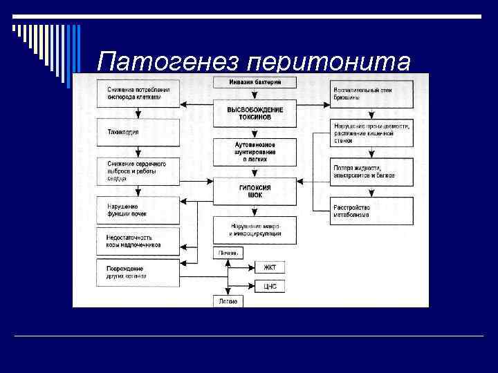 Перитонит патогенез