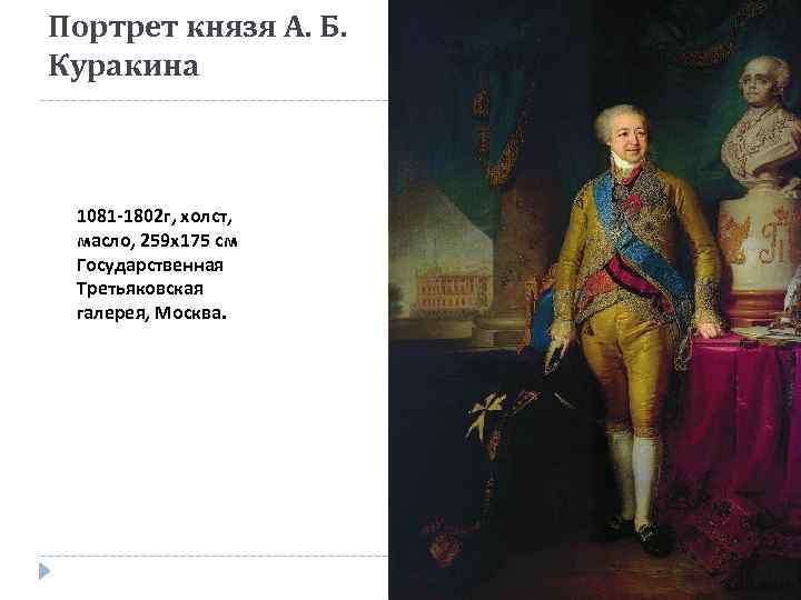 Портрет князя куракина. Владимир Боровиковский. Портрет а. б. Куракина. 1801—1802. Портрет князя Куракина Боровиковский. Владимир Боровиковский. Портрет князя а.б. Куракина, 1801. «Портрет князя а. б. Куракина, вице-канцлера» (1801—1802).