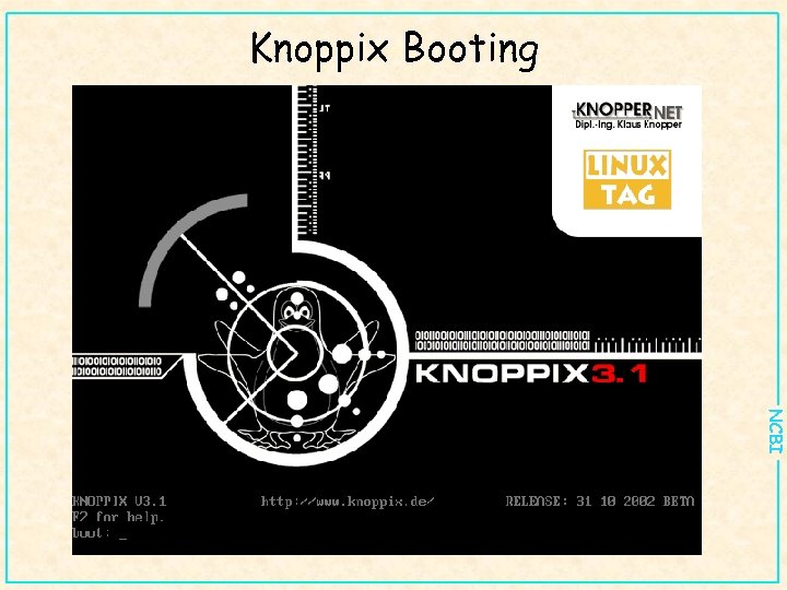 Knoppix Booting NCBI 
