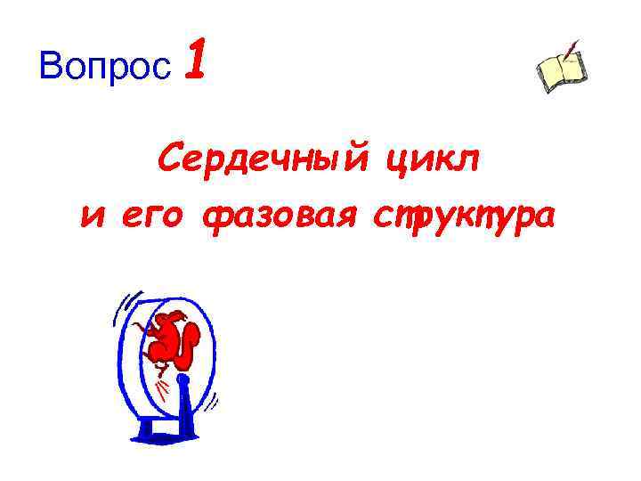 Вопрос 1 Сердечный цикл и его фазовая структура 