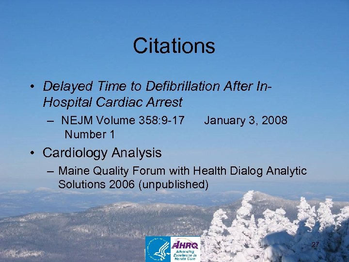Citations • Delayed Time to Defibrillation After In. Hospital Cardiac Arrest – NEJM Volume