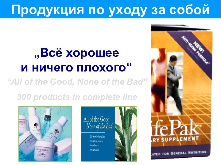 Продукция по уходу за собой „Всё хорошее и ничего плохого“ “All of the Good,