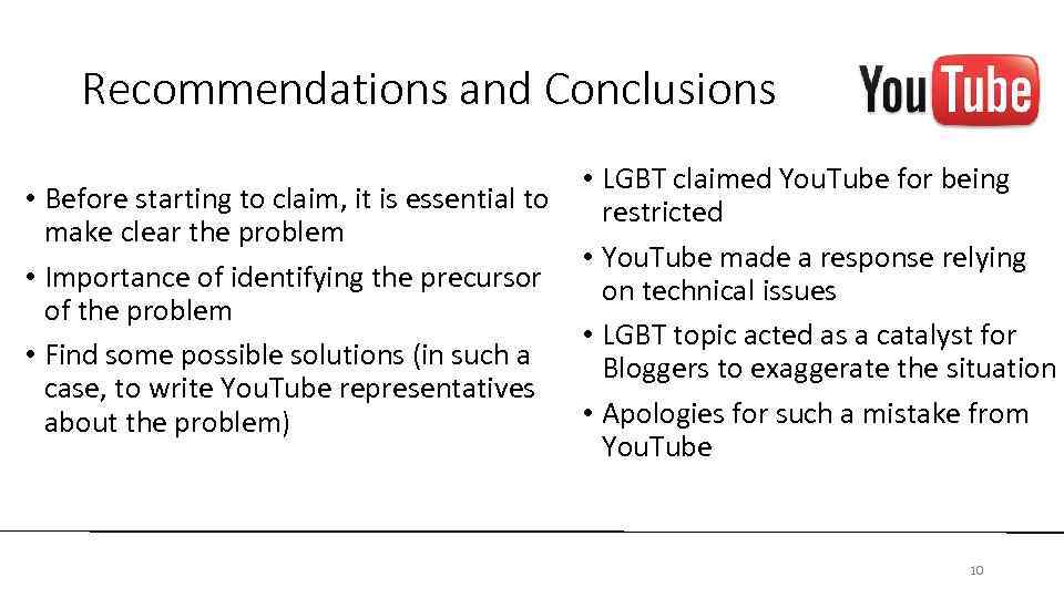 Recommendations and Conclusions • Before starting to claim, it is essential to make clear