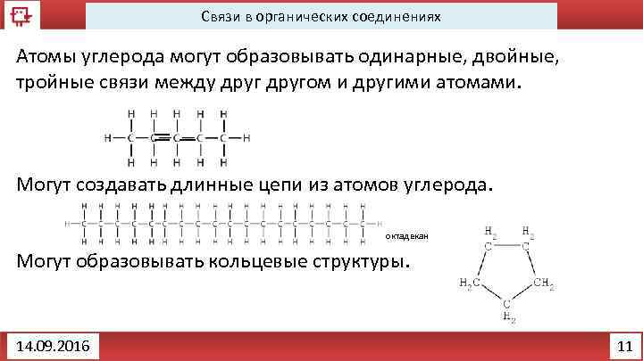 Используя рисунок объясните почему элемент углерод в органических соединениях образует четыре связи