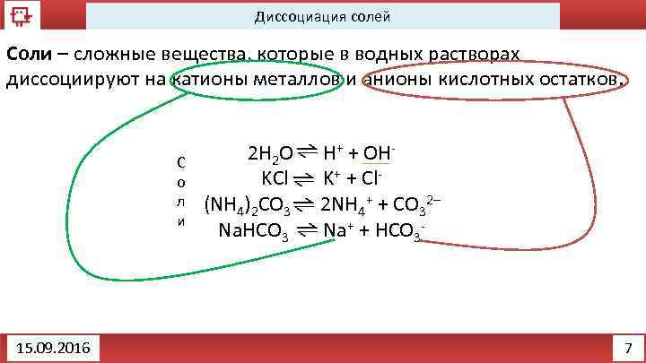 Сероводородная кислота диссоциирует