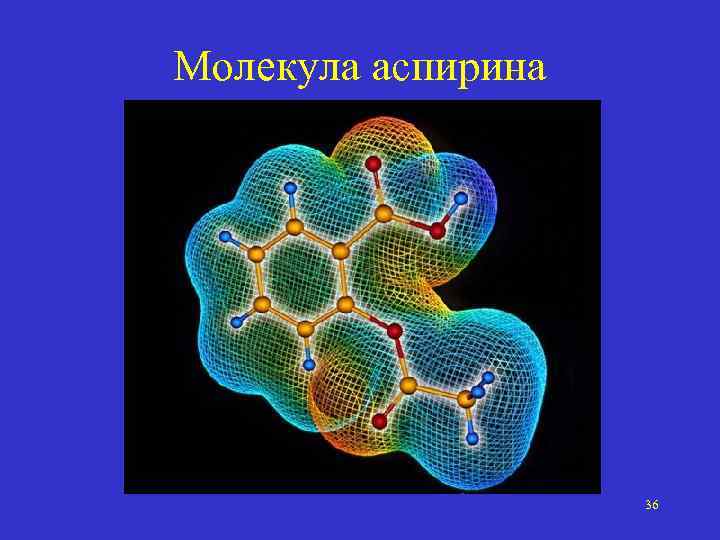 Молекула аспирина 36 