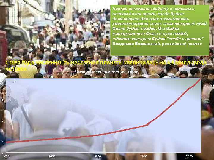 Нельзя отложить заботу о великом и вечном на то время, когда будет достигнута для