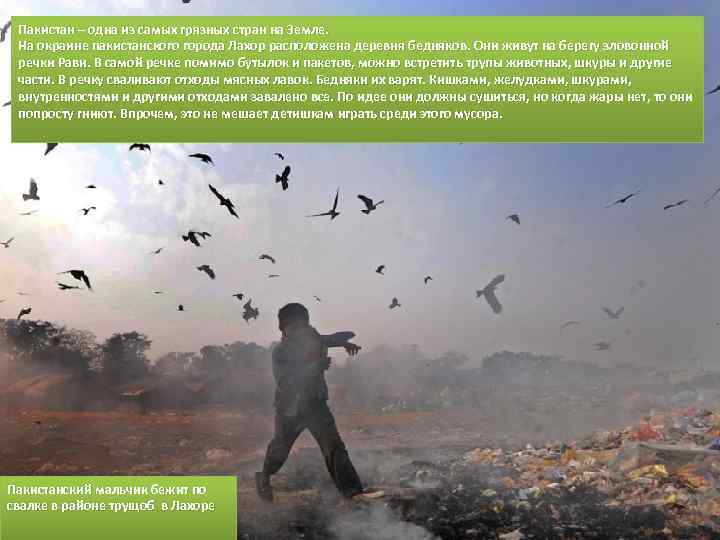 Пакистан – одна из самых грязных стран на Земле. На окраине пакистанского города Лахор