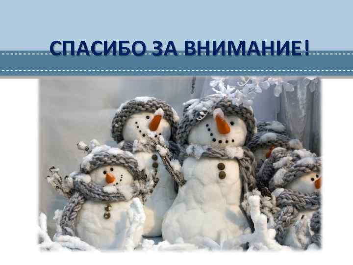СПАСИБО ЗА ВНИМАНИЕ! 