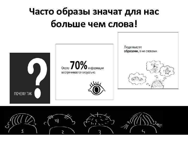 Часто образы значат для нас больше чем слова! 