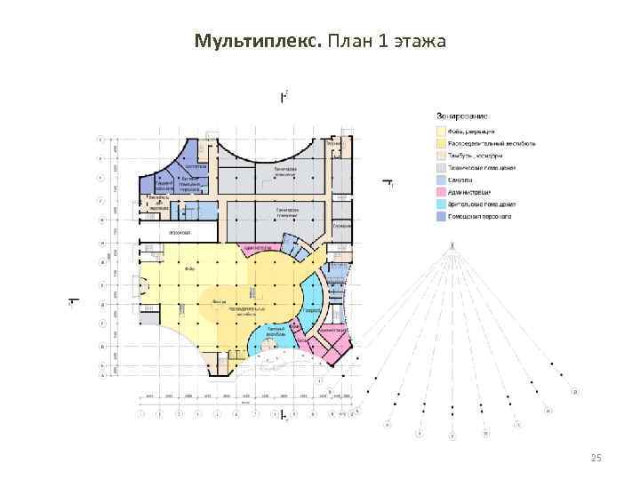 Мультиплекс. План 1 этажа 25 