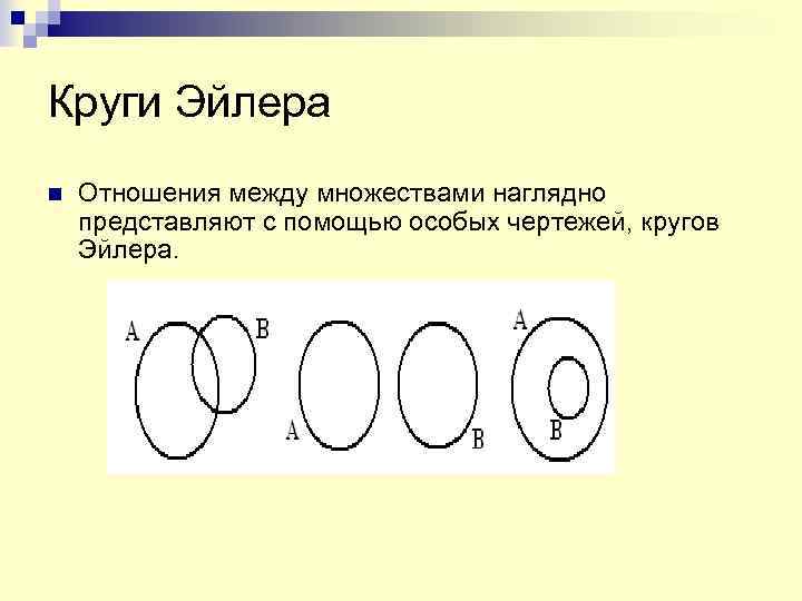 Множества и операции над ними 8 класс