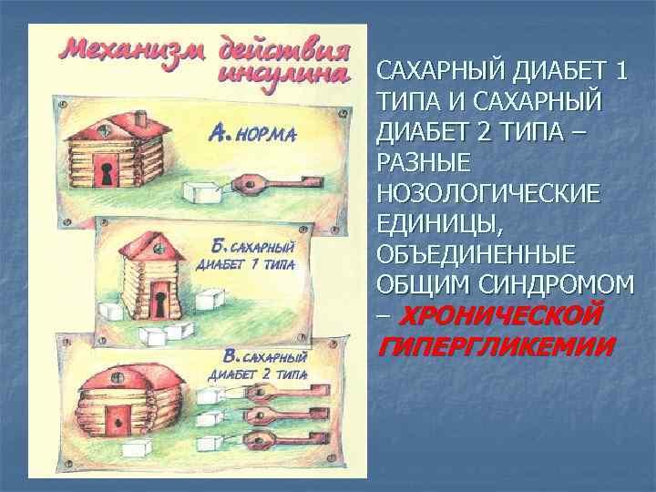 САХАРНЫЙ ДИАБЕТ 1 ТИПА И САХАРНЫЙ ДИАБЕТ 2 ТИПА – РАЗНЫЕ НОЗОЛОГИЧЕСКИЕ ЕДИНИЦЫ, ОБЪЕДИНЕННЫЕ