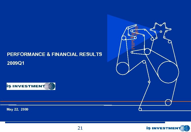 İş Yatırım Menkul Değerler A. Ş. PERFORMANCE & FINANCIAL RESULTS 2009 Q 1 Ocak