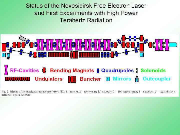 Status of the Novosibirsk Free Electron Laser and First Experiments with High Power Terahertz