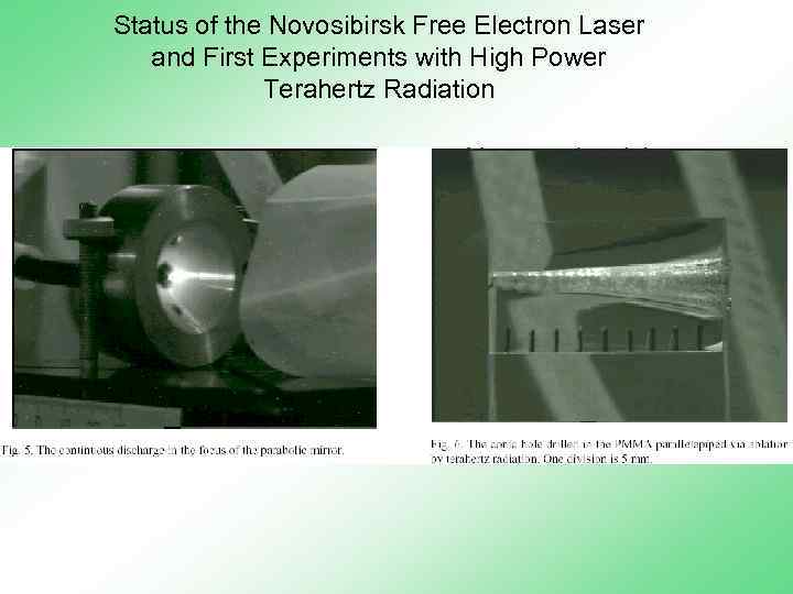 Status of the Novosibirsk Free Electron Laser and First Experiments with High Power Terahertz