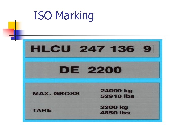 ISO Marking 