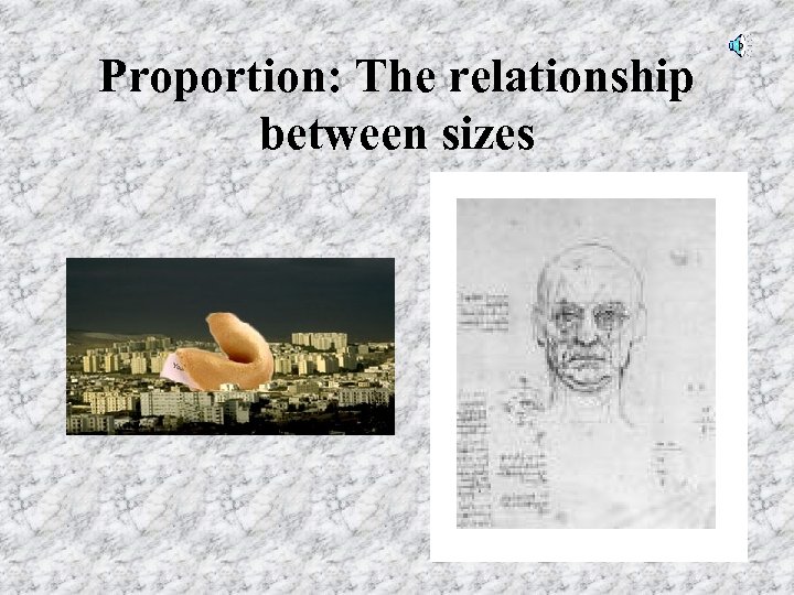 Proportion: The relationship between sizes 