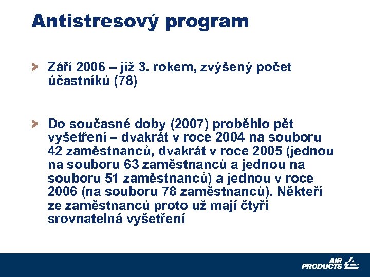 Antistresový program > Září 2006 – již 3. rokem, zvýšený počet účastníků (78) >