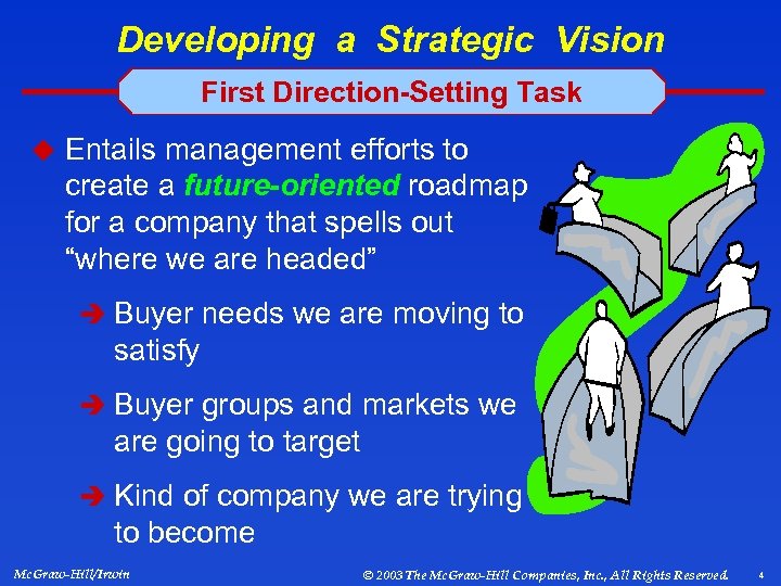 Developing a Strategic Vision First Direction-Setting Task u Entails management efforts to create a