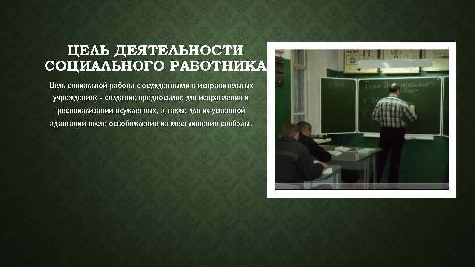 Ресоциализация осужденных презентация