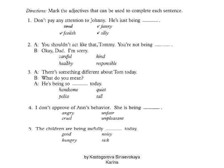 by Kostogorova Sinaevskaya Karina 