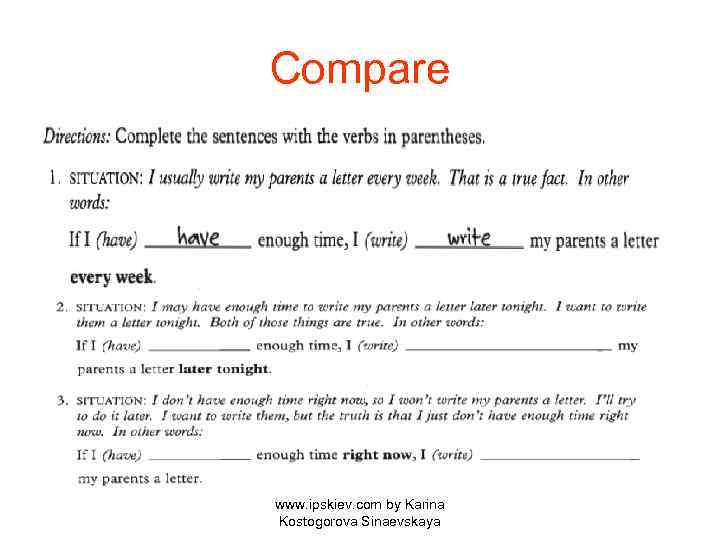 Compare www. ipskiev. com by Karina Kostogorova Sinaevskaya 