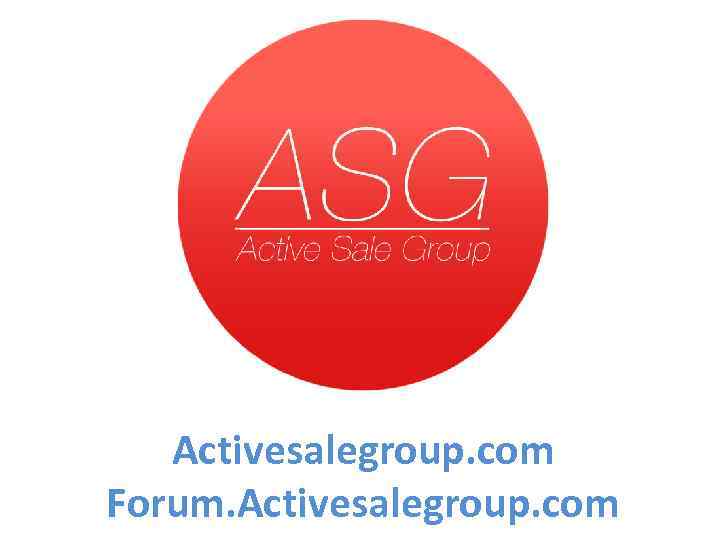 Activesalegroup. com Forum. Activesalegroup. com 