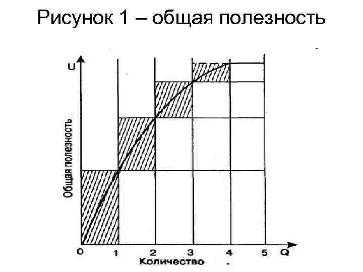 Рисунок 1 – общая полезность 