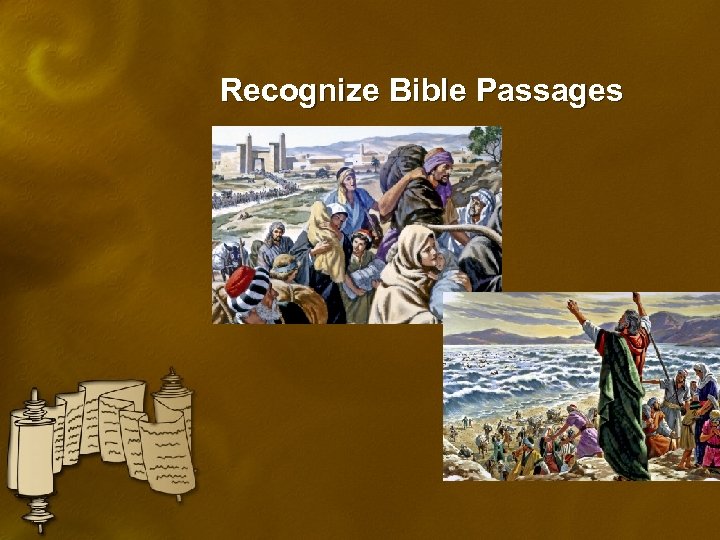 Recognize Bible Passages 