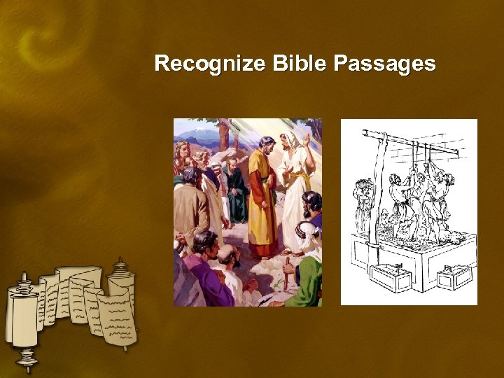 Recognize Bible Passages 