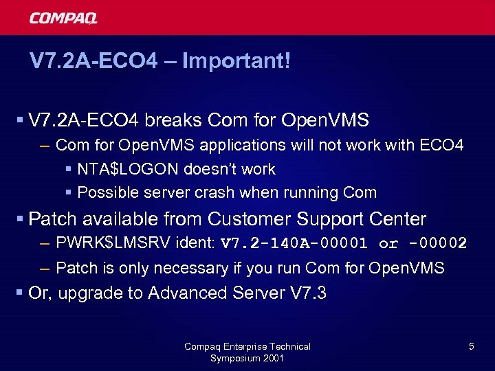 V 7. 2 A-ECO 4 – Important! § V 7. 2 A-ECO 4 breaks