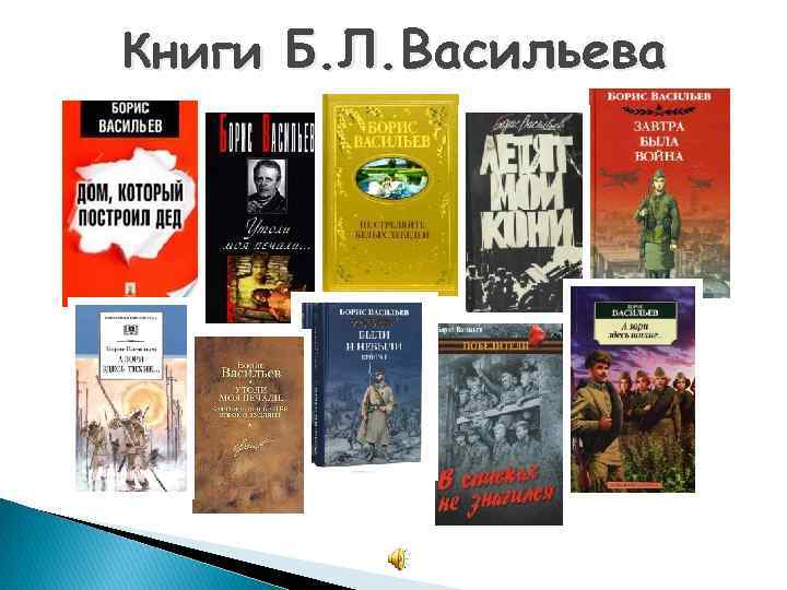 Книги Б. Л. Васильева 