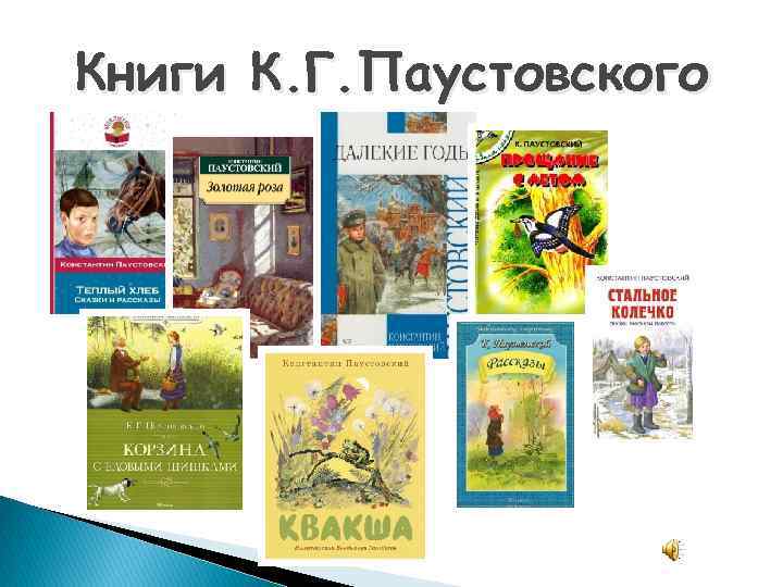 Книги К. Г. Паустовского 