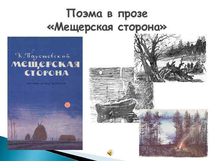 Поэма в прозе «Мещерская сторона» 