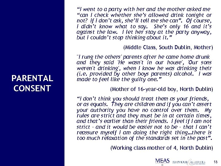 “I went to a party with her and the mother asked me “can I