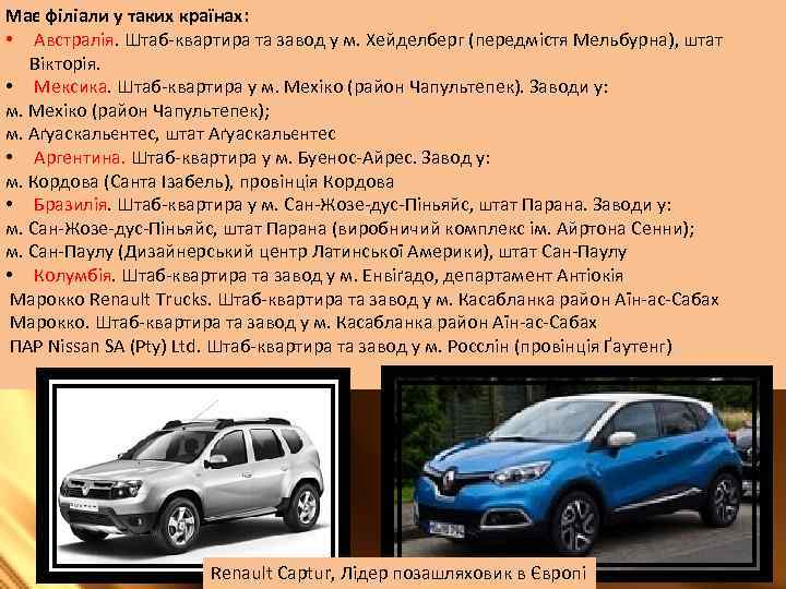 Має філіали у таких країнах: • Австралія. Штаб-квартира та завод у м. Хейделберг (передмістя