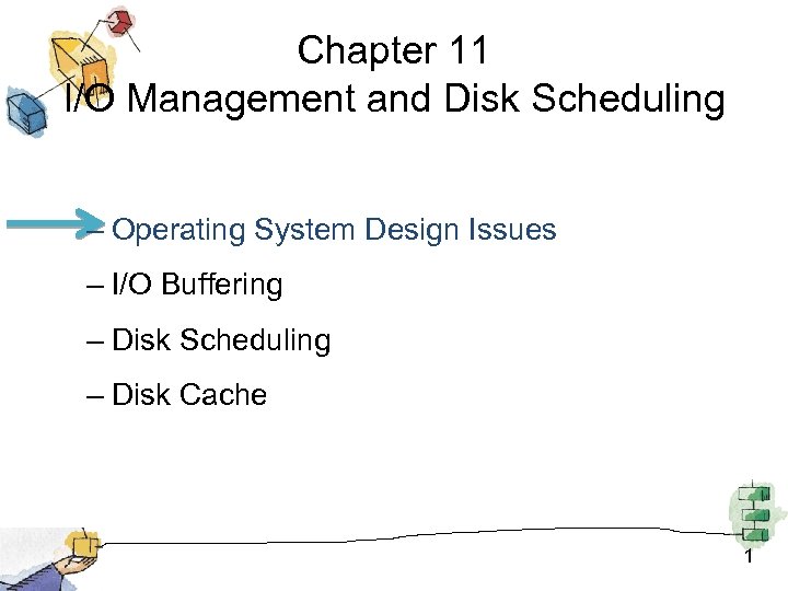 Chapter 11 I/O Management and Disk Scheduling – Operating System Design Issues – I/O