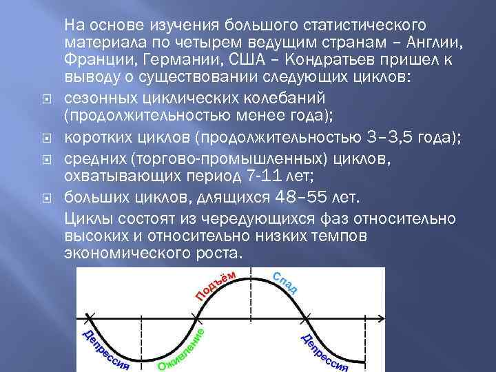  На основе изучения большого статистического материала по четырем ведущим странам – Англии, Франции,