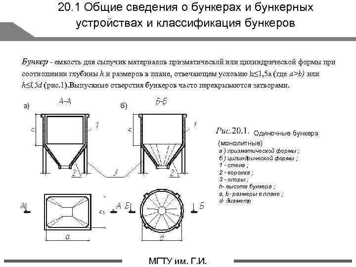 Чертеж бункера для сыпучих материалов