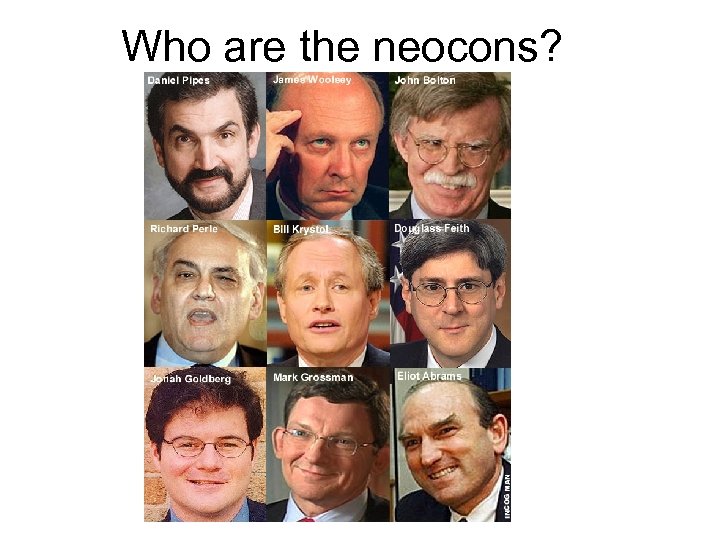 Who are the neocons? 