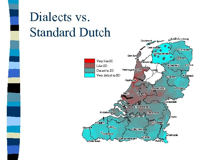 Dialects vs. Standard Dutch 