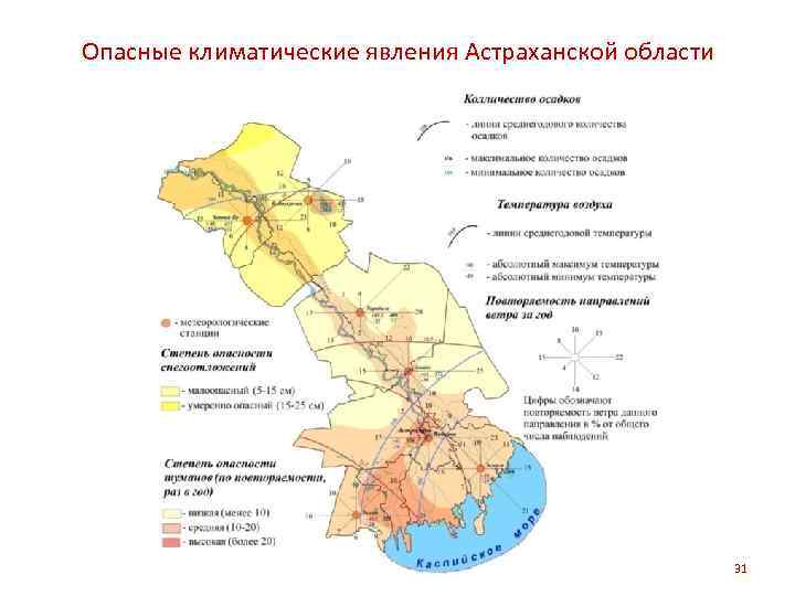 Карта осадков астрахань