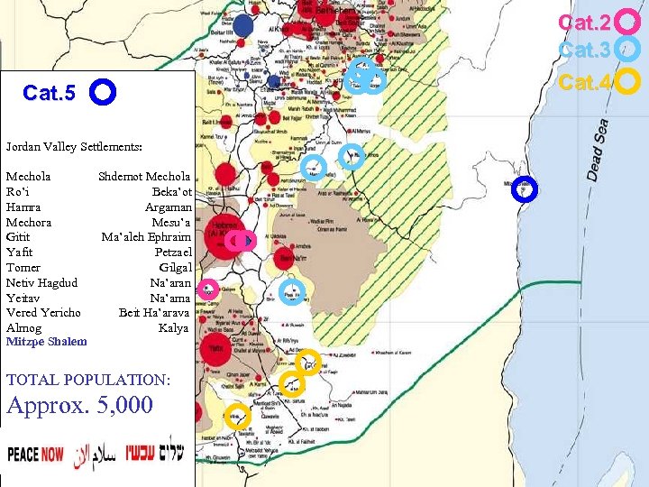 Cat. 5 Jordan Valley Settlements: Mechola Shdemot Mechola Ro’i Beka’ot Hamra Argaman Mechora Mesu’a