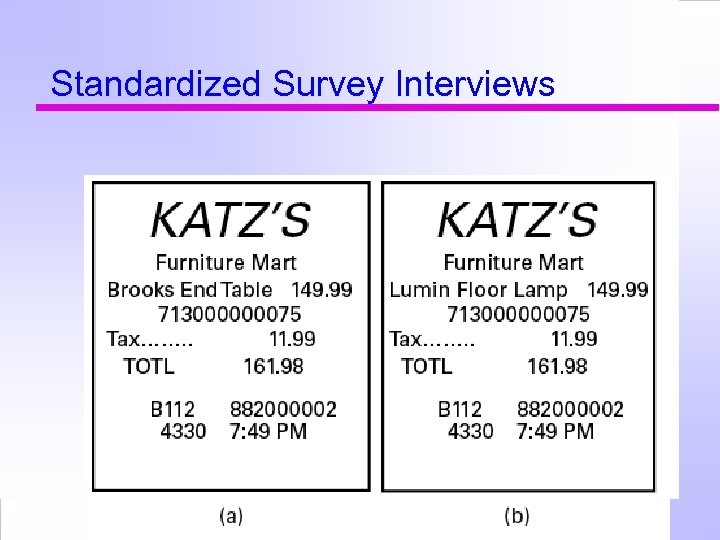 Standardized Survey Interviews 
